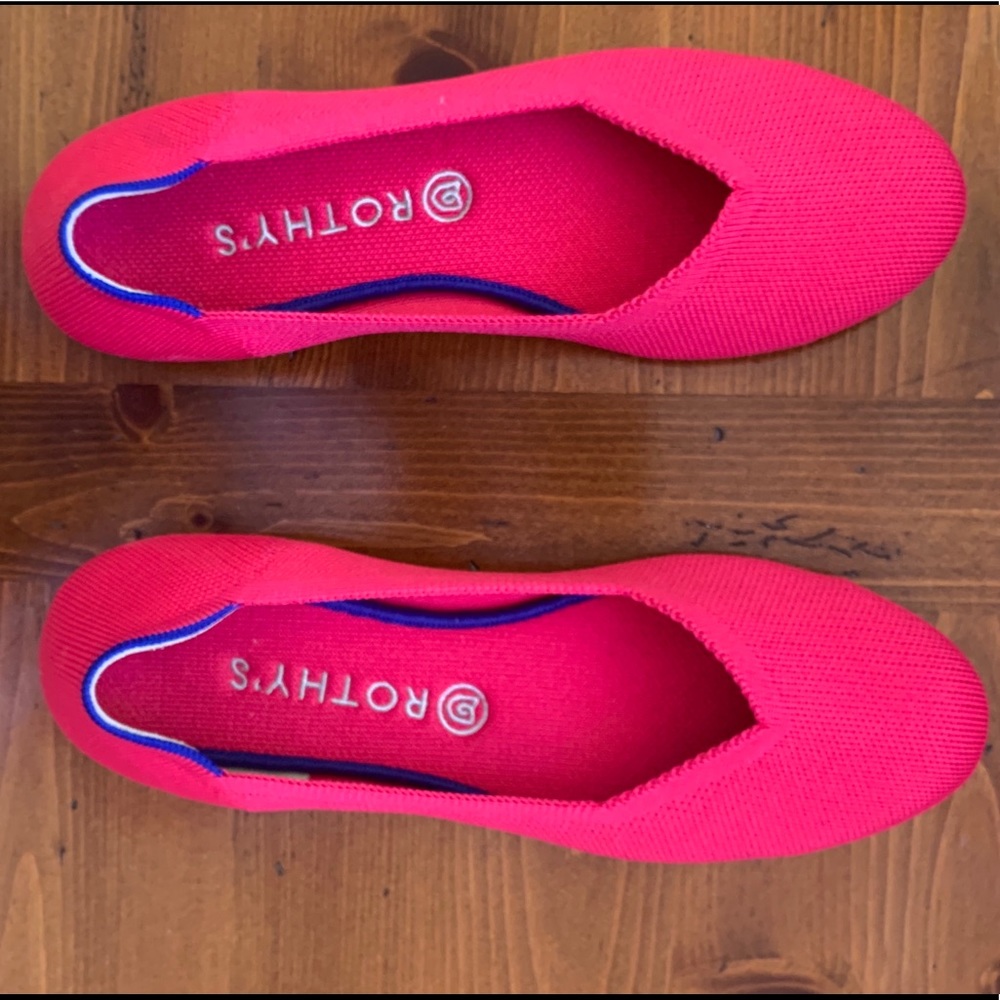 Rothy’s Hot Pink Flat, 10.5